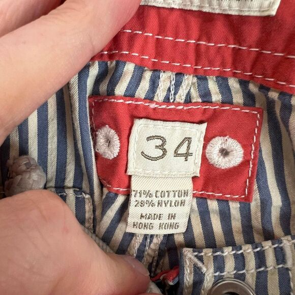 J.Crew Men's Striped Swim Trunks Blue Size 34 Beach Summer Shorts - Picture 6 of 7